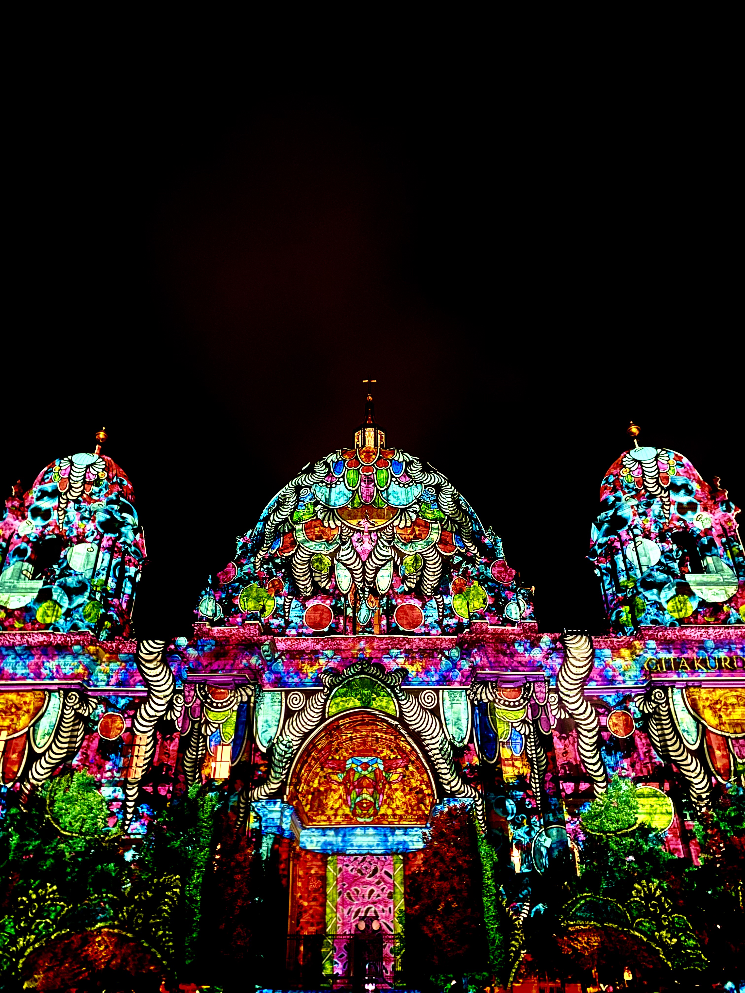 Festival of Lights projections on the Berliner Dom