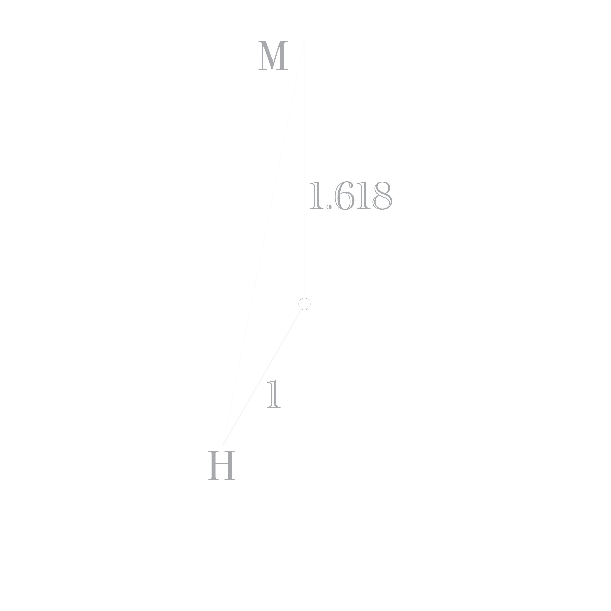 The hour hand and the minute hand follow the golden ratio