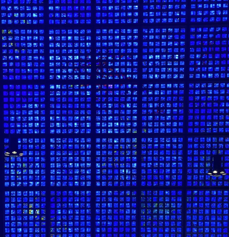 Stained glass window from Kaiser Wilhelm Memorial Church